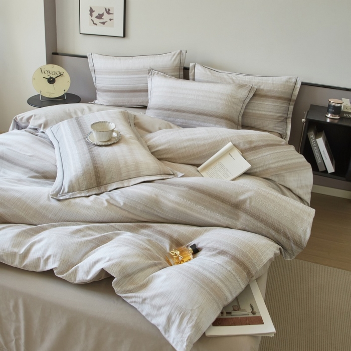 91家纺网 家纺一手货源 找家纺 沐白家居 2025新款全棉生态磨毛四件光遇-咖