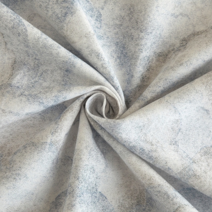 91家纺网 家纺一手货源 找家纺 沐白家居 2025新款全棉生态磨毛四件套雾林-浅灰