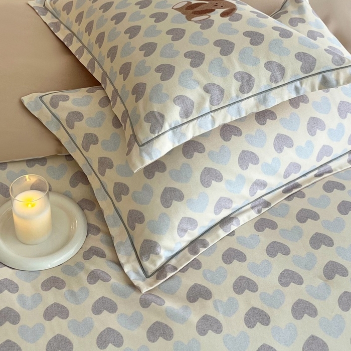 91家纺网 家纺一手货源 找家纺 沐白家居 2025新款全棉生态磨毛四件套悠闲午后