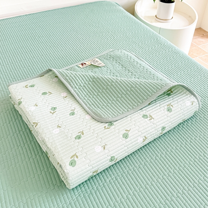 91家纺网 家纺一手货源 找家纺 橘夏家纺 2025新款全棉床盖三件套 初享时光