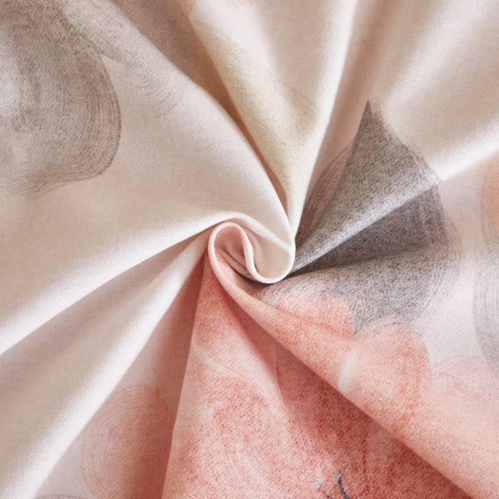 91家纺网 家纺一手货源 找家纺 沐白家居 2025新款全棉生态磨毛四件套夕雾