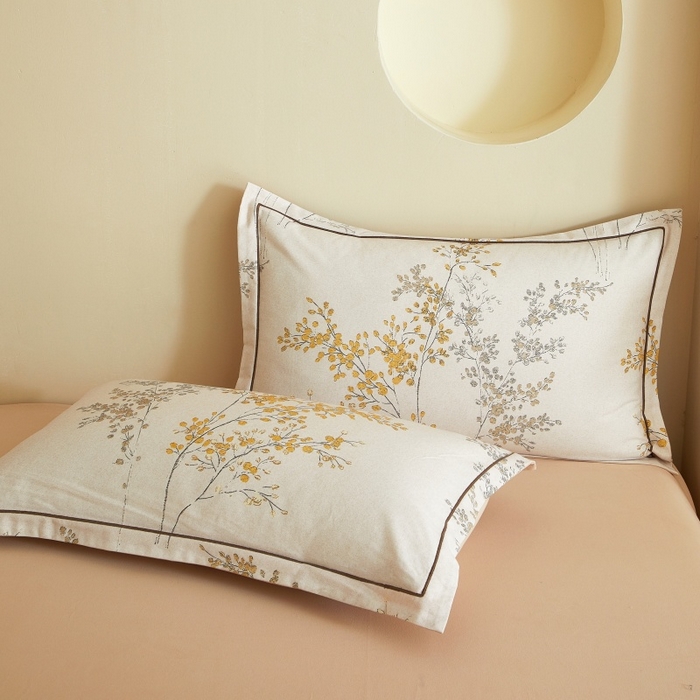 91家纺网 家纺一手货源 找家纺 沐白家居 2025新款全棉生态磨毛四件套境禾-玉