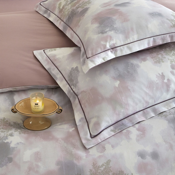 91家纺网 家纺一手货源 找家纺 沐白家居 2025新款全棉生态磨毛四件套幻影-粉