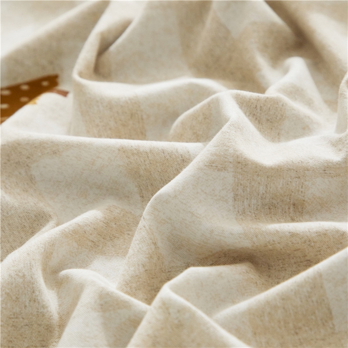 91家纺网 家纺一手货源 找家纺 沐白家居 2025新款全棉生态磨毛四件套圣诞序曲