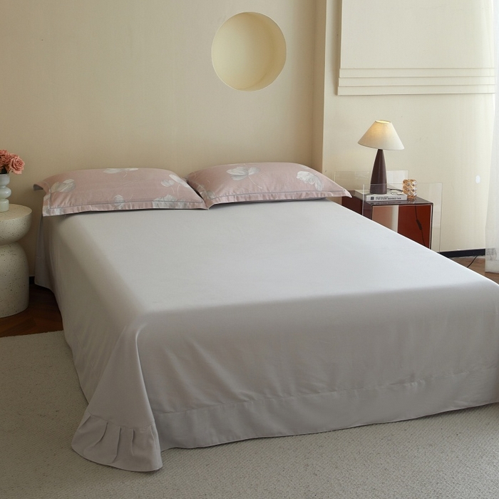 91家纺网 家纺一手货源 找家纺 沐白家居 2025新款全棉生态磨毛四件套如梦-粉