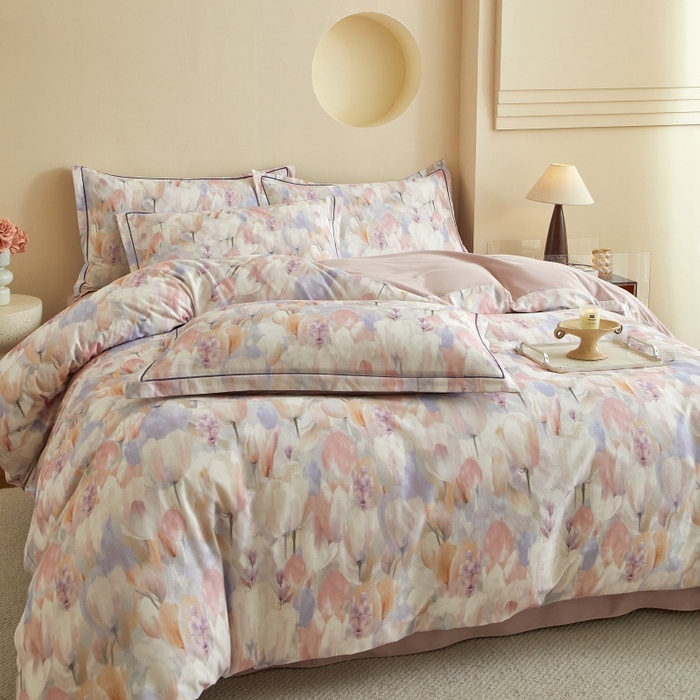 91家纺网 家纺一手货源 找家纺 沐白家居 2025新款全棉生态磨毛四件套花絮