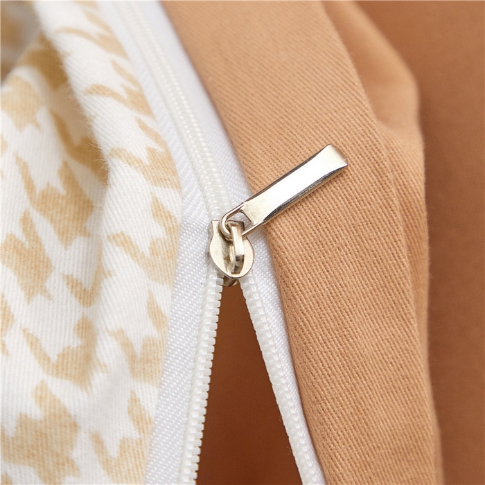 91家纺网 家纺一手货源 找家纺 沐白家居 2025新款全棉生态磨毛四件套旺财多多-米