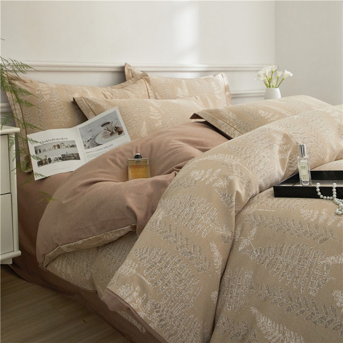 91家纺网 家纺一手货源 找家纺 沐白家居 2025新款全棉生态磨毛四件套重庆森林