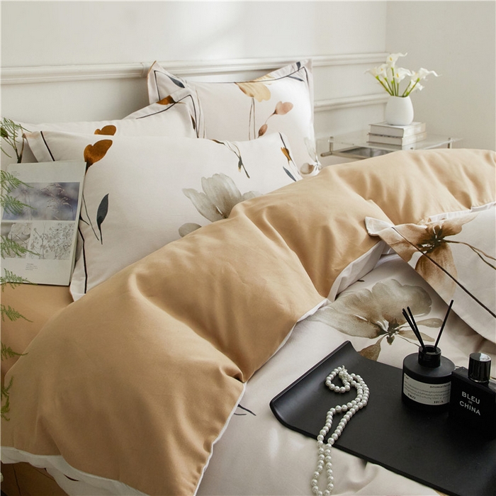 91家纺网 家纺一手货源 找家纺 沐白家居 2025新款全棉生态磨毛四件套知晓