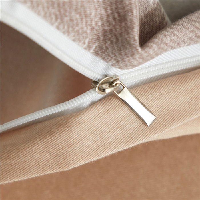 91家纺网 家纺一手货源 找家纺 沐白家居 2025新款全棉生态磨毛四件套芮心-咖