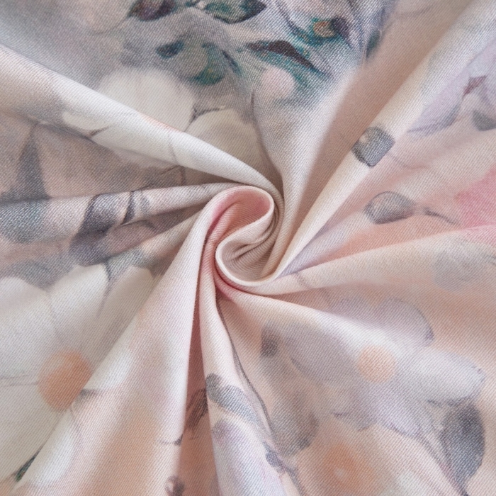 91家纺网 家纺一手货源 找家纺 沐白家居 2025新款全棉生态磨毛四件套朝歌-粉