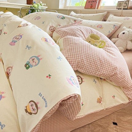 91家纺网 家纺一手货源 找家纺 （总）麦伦家居 2025春夏新款全棉纯棉斜纹40s13372系列-小清新卡通