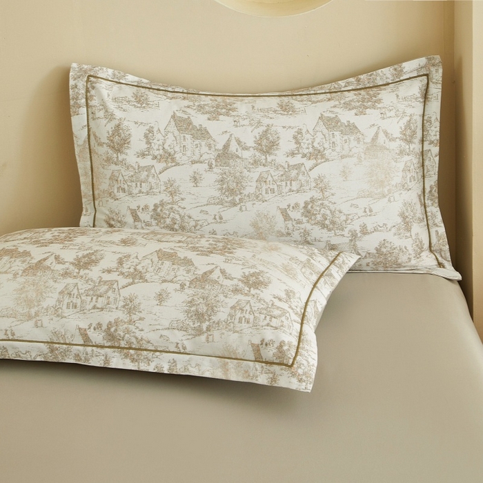 91家纺网 家纺一手货源 找家纺 沐白家居 2025新款全棉生态磨毛四件套浮生