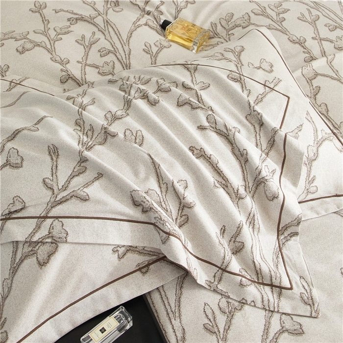 91家纺网 家纺一手货源 找家纺 沐白家居 2025新款全棉生态磨毛四件套美沐-咖