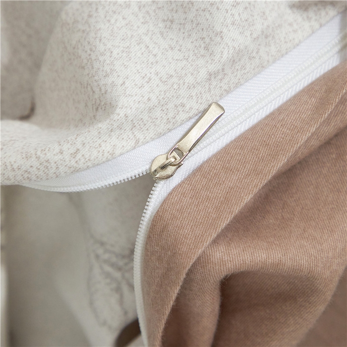 91家纺网 家纺一手货源 找家纺 沐白家居 2025新款全棉生态磨毛四件套美沐-咖