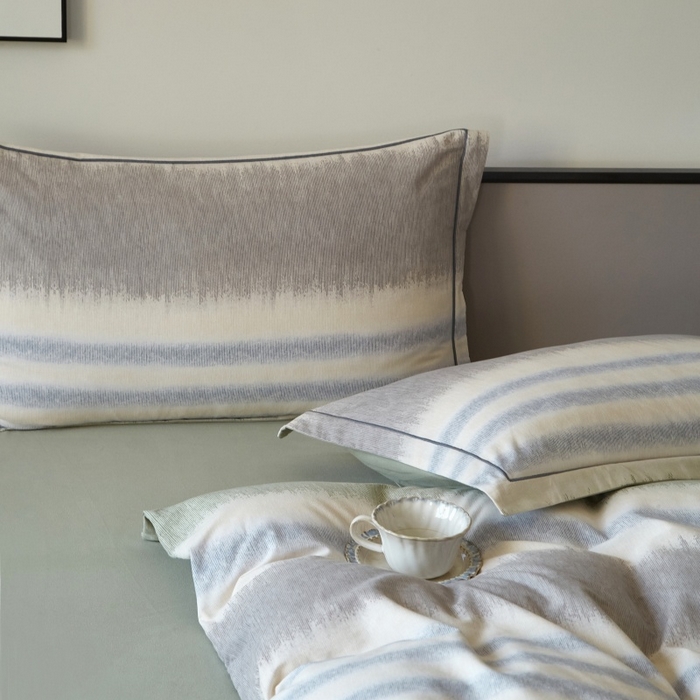 91家纺网 家纺一手货源 找家纺 沐白家居 2025新款全棉生态磨毛四件套暖调-绿