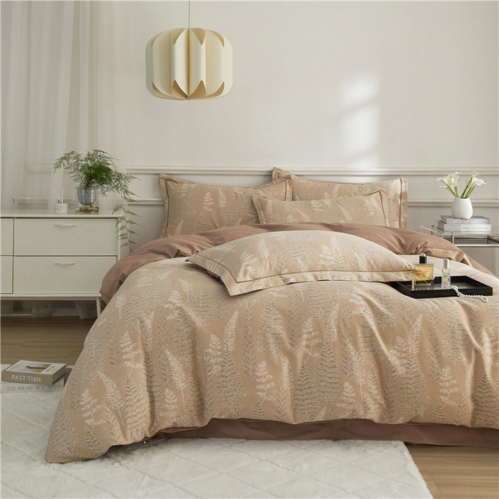 91家纺网 家纺一手货源 找家纺 沐白家居 2025新款全棉生态磨毛四件套重庆森林