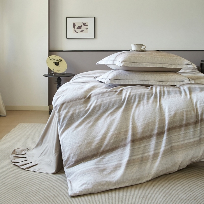 91家纺网 家纺一手货源 找家纺 沐白家居 2025新款全棉生态磨毛四件光遇-咖