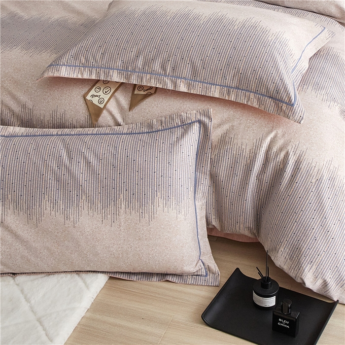 91家纺网 家纺一手货源 找家纺 沐白家居 2025新款全棉生态磨毛四件套森文