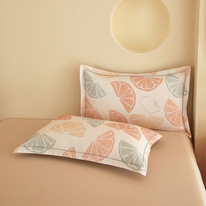 91家纺网 家纺一手货源 找家纺 沐白家居 2025新款全棉生态磨毛四件套柚见-玉