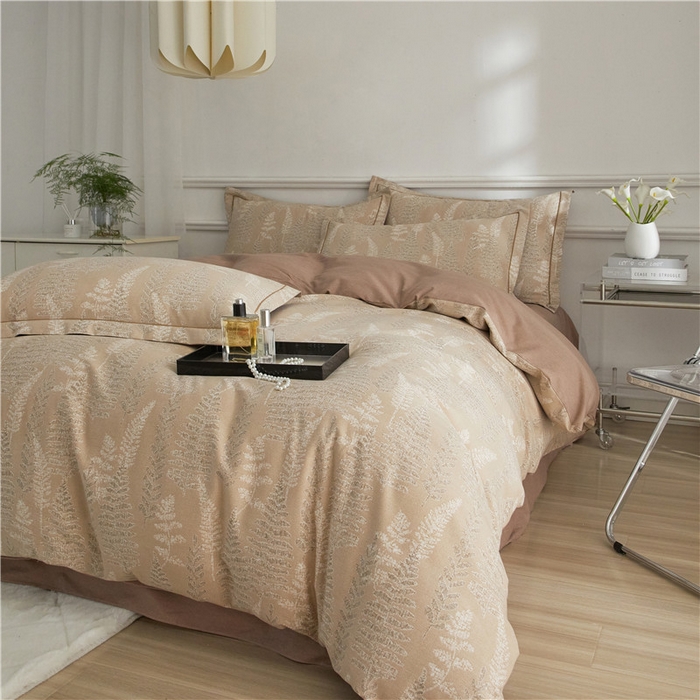 91家纺网 家纺一手货源 找家纺 沐白家居 2025新款全棉生态磨毛四件套重庆森林