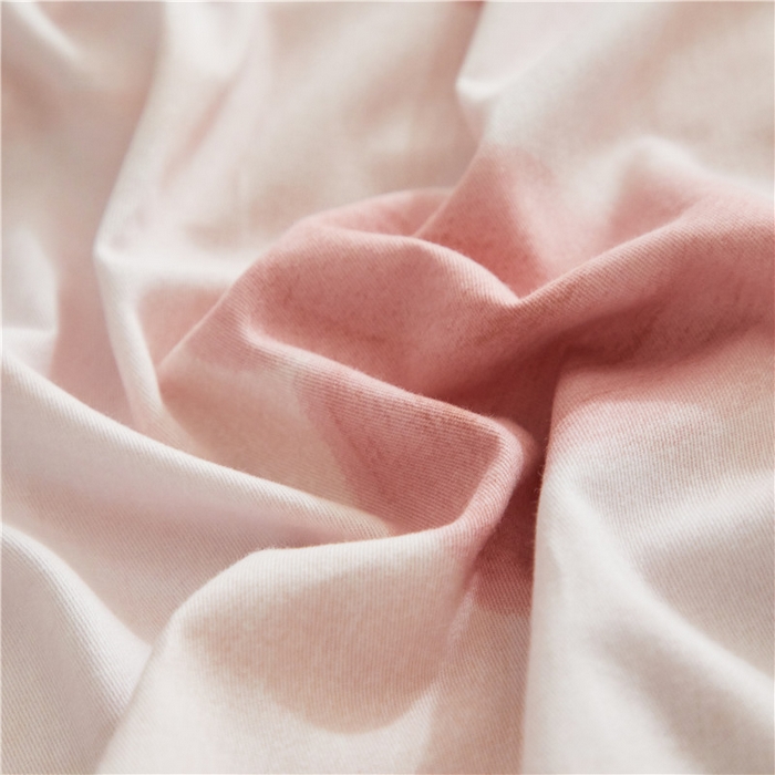 91家纺网 家纺一手货源 找家纺 沐白家居 2025新款全棉生态磨毛四件套心心相印-粉