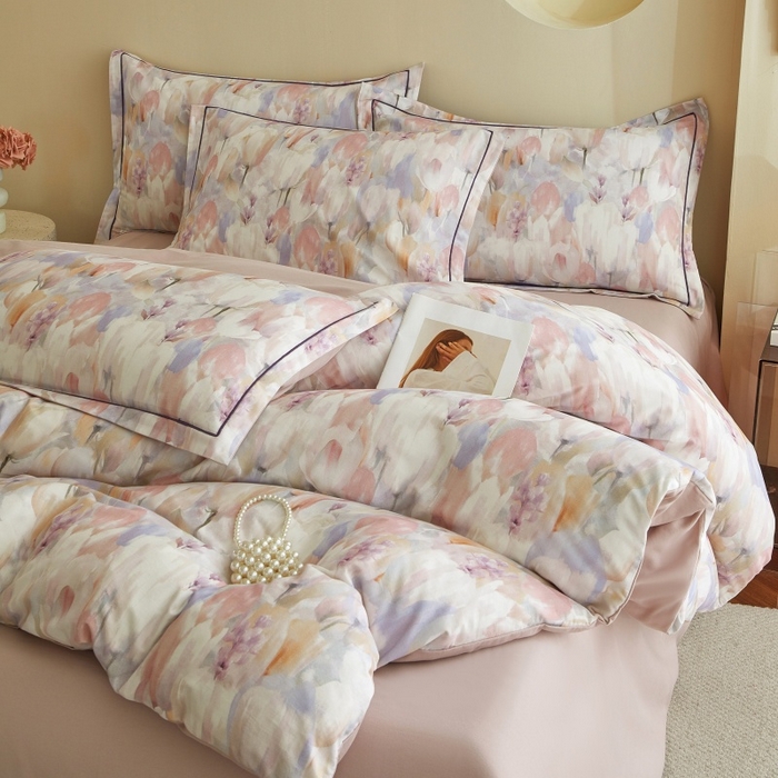 91家纺网 家纺一手货源 找家纺 沐白家居 2025新款全棉生态磨毛四件套花絮