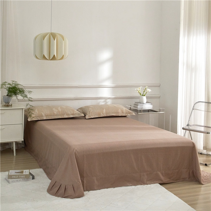 91家纺网 家纺一手货源 找家纺 沐白家居 2025新款全棉生态磨毛四件套重庆森林