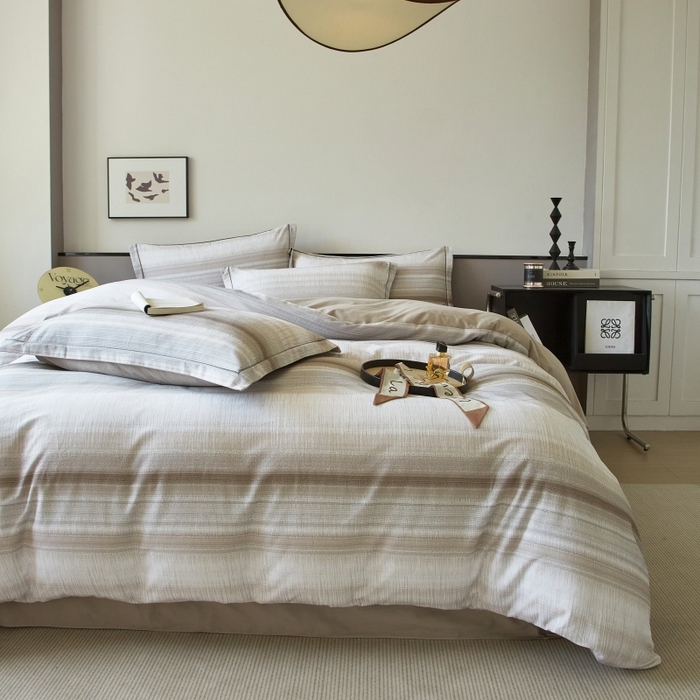 91家纺网 家纺一手货源 找家纺 沐白家居 2025新款全棉生态磨毛四件光遇-咖