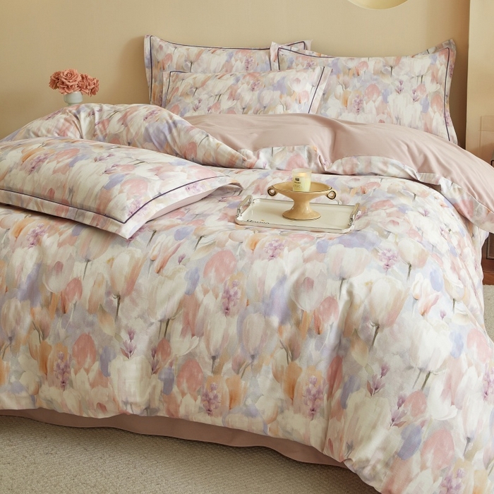 91家纺网 家纺一手货源 找家纺 沐白家居 2025新款全棉生态磨毛四件套花絮