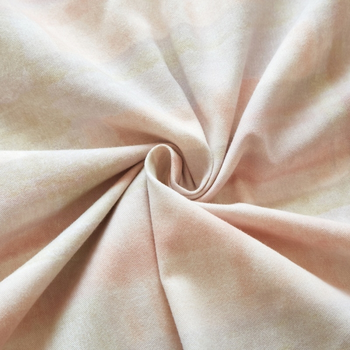 91家纺网 家纺一手货源 找家纺 沐白家居 2025新款全棉生态磨毛四件套彩虹格-粉