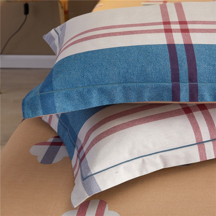 91家纺网 家纺一手货源 找家纺 沐白家居 2025新款全棉生态磨毛四件套时光幻影