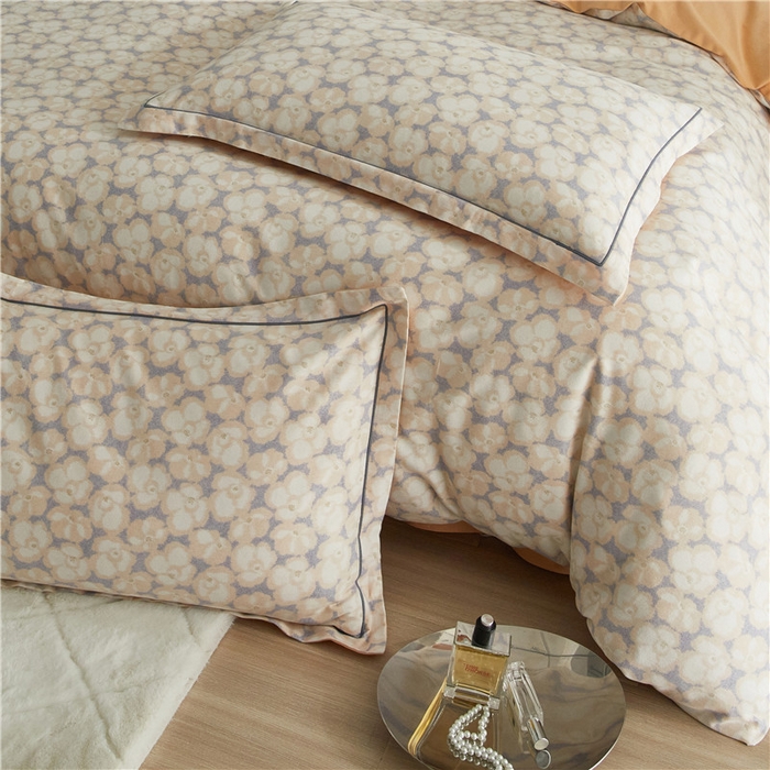 91家纺网 家纺一手货源 找家纺 沐白家居 2025新款全棉生态磨毛四件套香茗