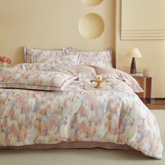 91家纺网 家纺一手货源 找家纺 沐白家居 2025新款全棉生态磨毛四件套花絮