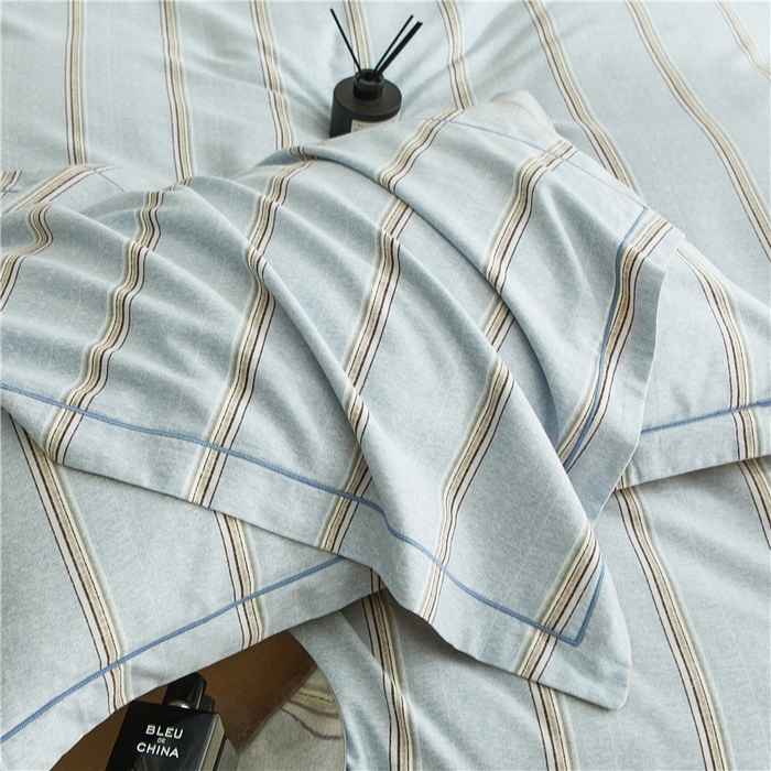 91家纺网 家纺一手货源 找家纺 沐白家居 2025新款全棉生态磨毛四件套妆海-兰