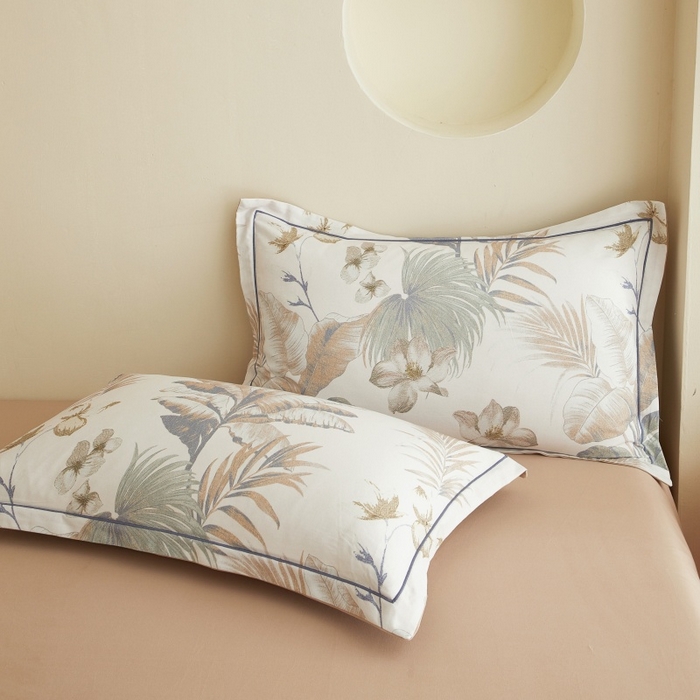 91家纺网 家纺一手货源 找家纺 沐白家居 2025新款全棉生态磨毛四件套庭森