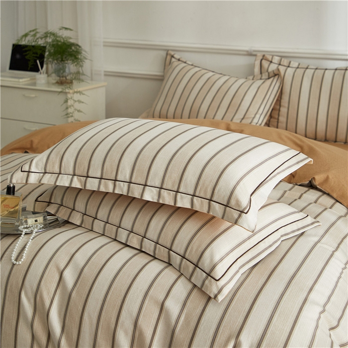 91家纺网 家纺一手货源 找家纺 沐白家居 2025新款全棉生态磨毛四件套容枫