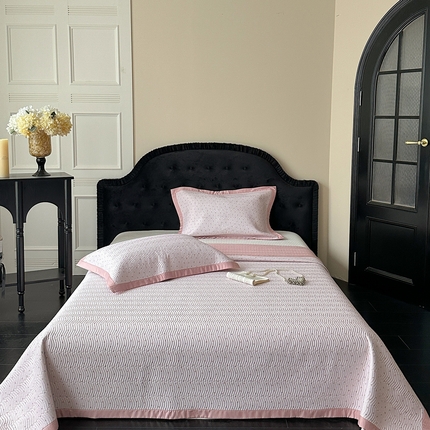 麦伦家居 2025新款双面莫代尔天丝床盖 小小樱桃