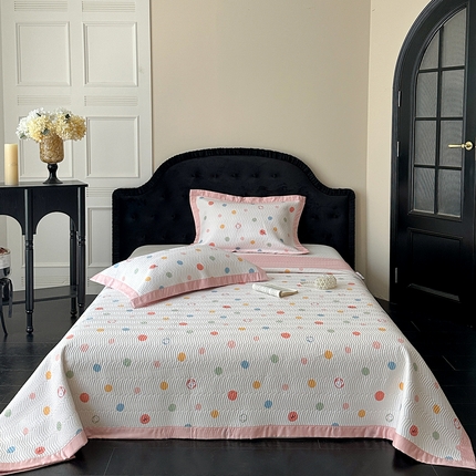 麦伦家居 2025新款双面莫代尔天丝床盖 糯米团子