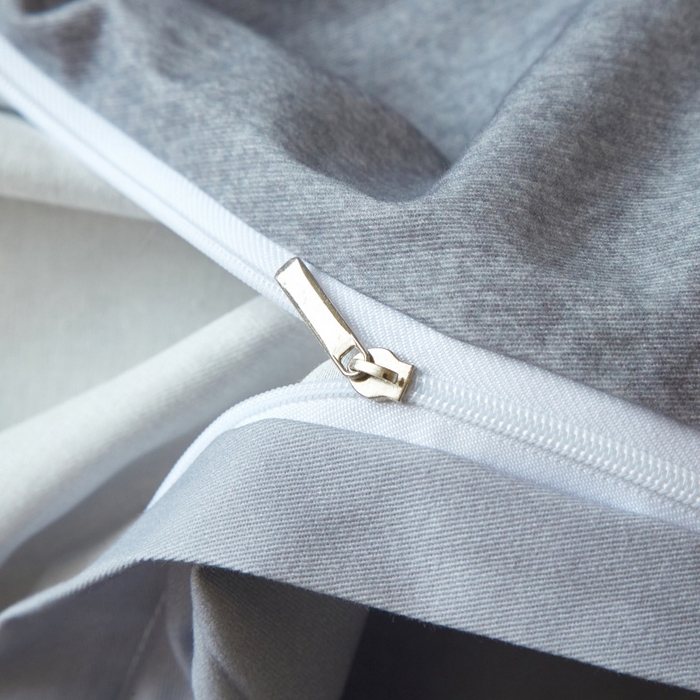 91家纺网 家纺一手货源 找家纺 沐白家居 2025新款全棉生态磨毛四件套如初-蓝灰