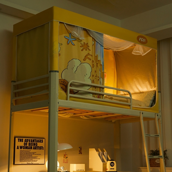 91家纺网 家纺一手货源 找家纺 卓尔居 2025新款学生遮光蚊帐 forever