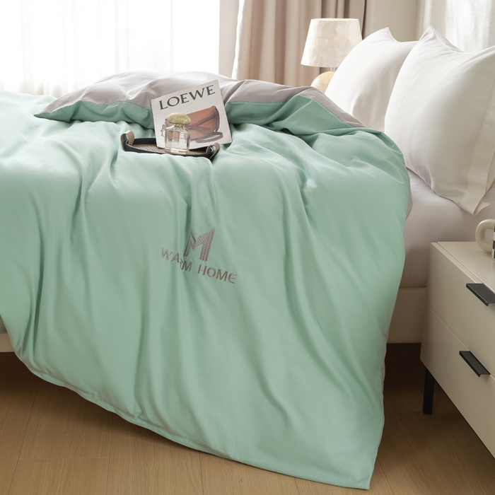 91家纺网 家纺一手货源 找家纺 （总）憨豆家纺 2025新款全棉磨毛加厚长绒棉单被套纯色学生宿舍贡缎100%纯棉被套