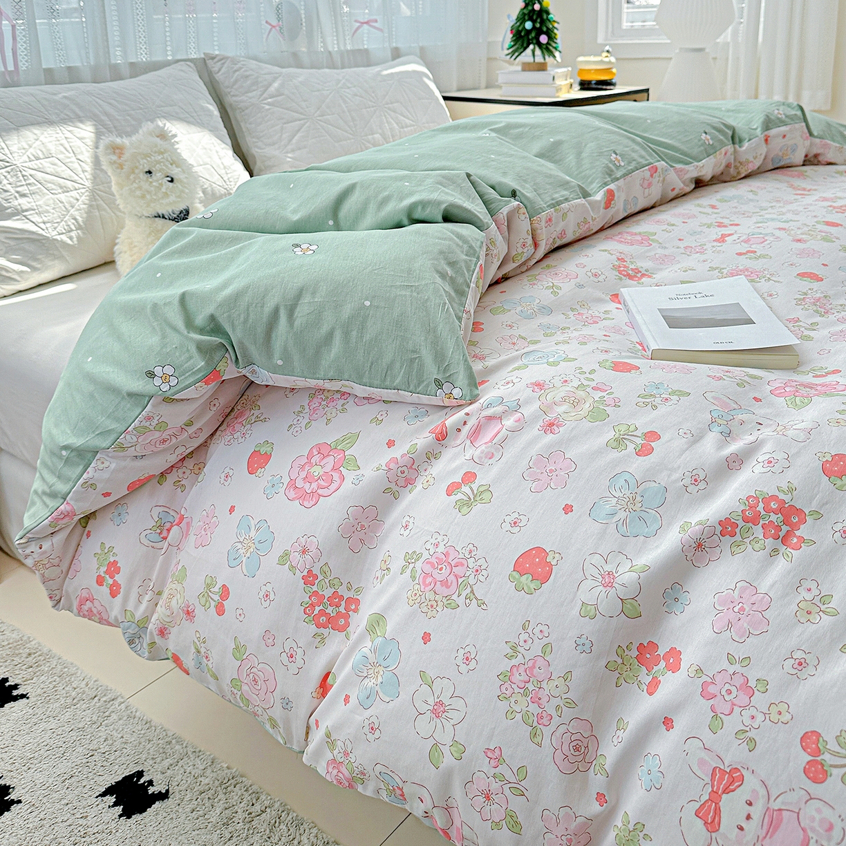 91家纺网 家纺一手货源 找家纺 （总）恩泽家纺 2025新款全棉纯棉12868喷气印花系列被套单品被套单件单被套-第二批