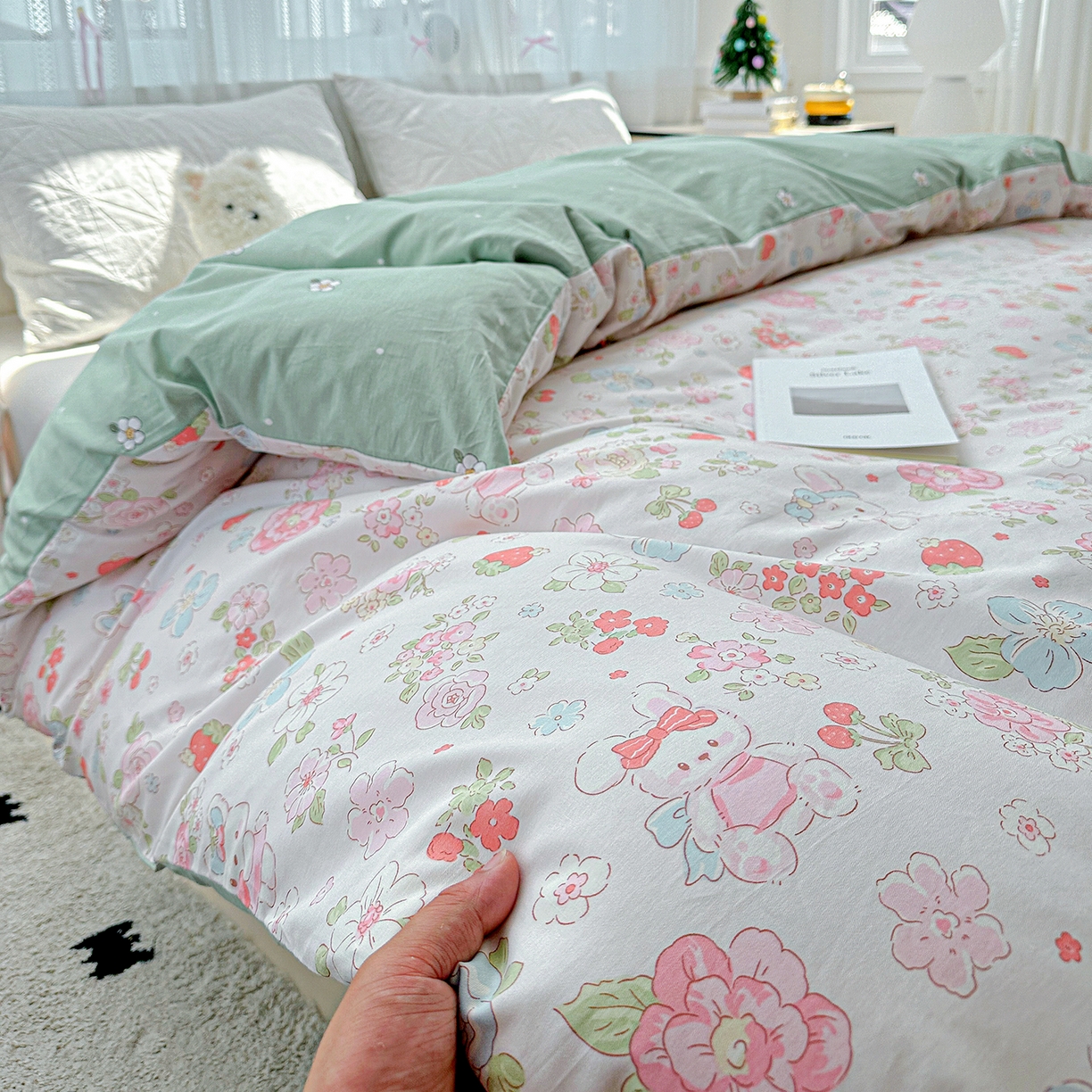 91家纺网 家纺一手货源 找家纺 （总）恩泽家纺 2025新款全棉纯棉12868喷气印花系列被套单品被套单件单被套-第二批