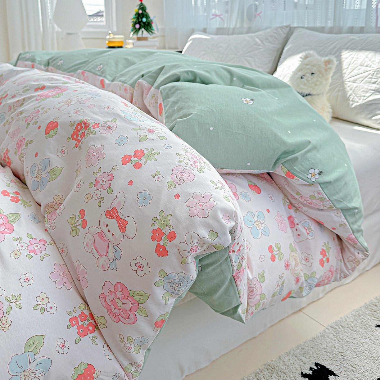 91家纺网 家纺一手货源 找家纺 （总）恩泽家纺 2025新款全棉纯棉12868喷气印花系列被套单品被套单件单被套-第二批