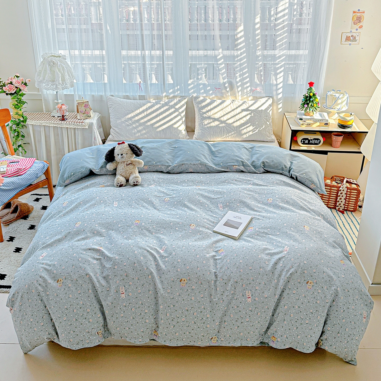 91家纺网 家纺一手货源 找家纺 （总）恩泽家纺 2025新款全棉纯棉12868喷气印花系列被套单品被套单件单被套-第二批