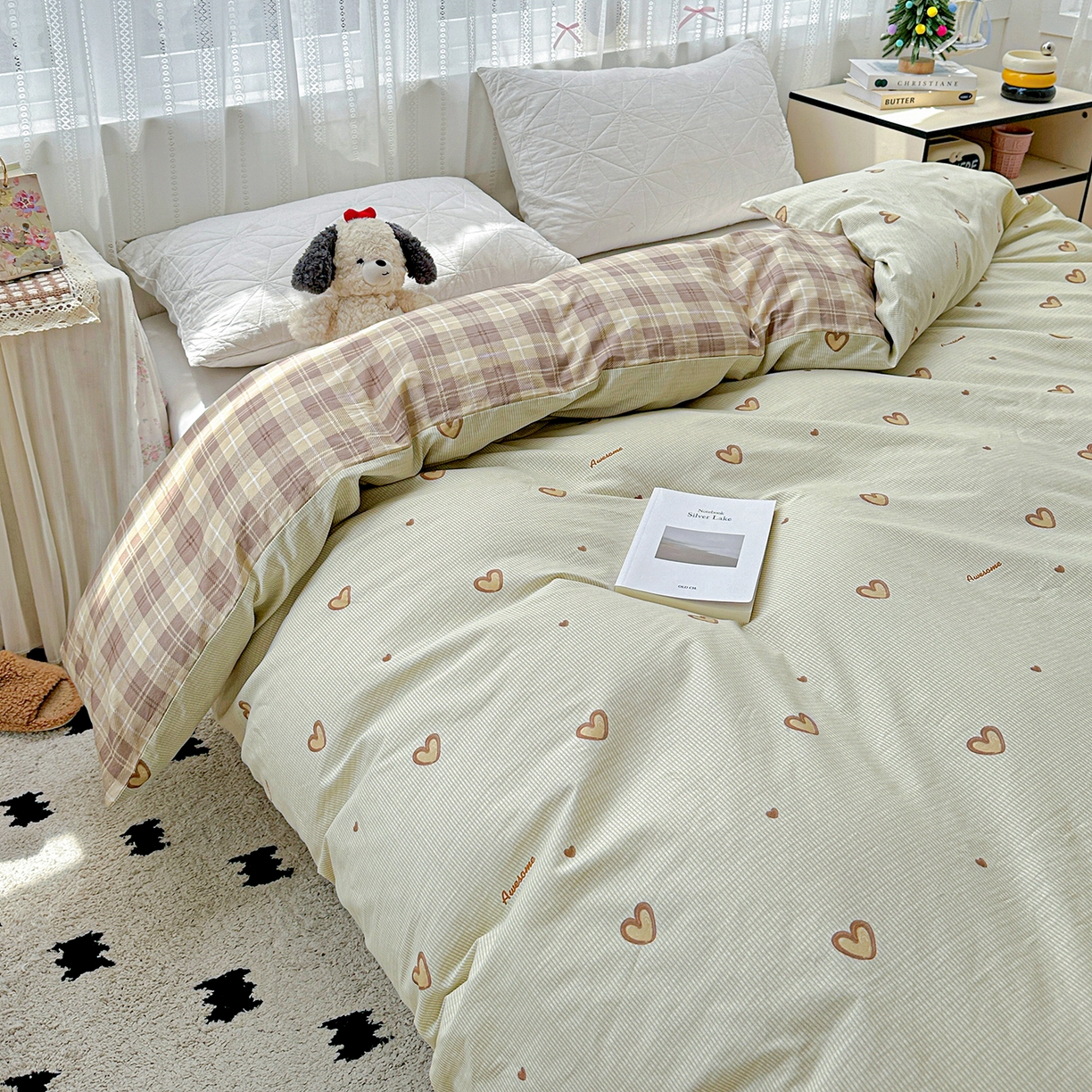 91家纺网 家纺一手货源 找家纺 恩泽家纺 2025新款全棉纯棉12868喷气印花系列被套单品被套单件单被套-第二批 初恋心