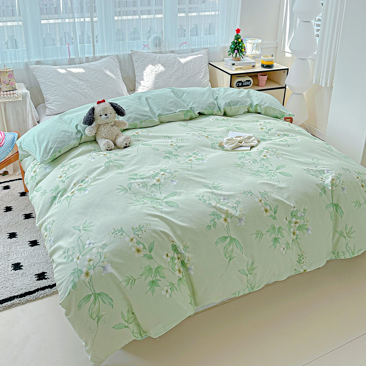 91家纺网 家纺一手货源 找家纺 恩泽家纺 2025新款全棉纯棉12868喷气印花系列被套单品被套单件单被套-第二批 东方树叶