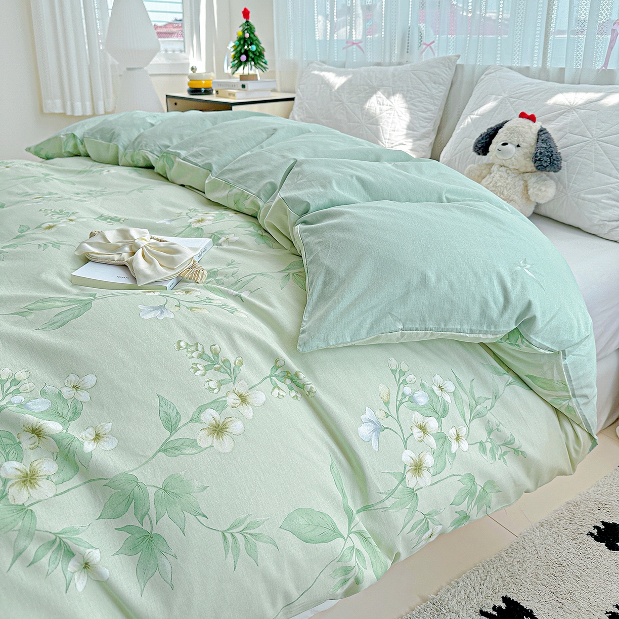 91家纺网 家纺一手货源 找家纺 恩泽家纺 2025新款全棉纯棉12868喷气印花系列被套单品被套单件单被套-第二批 东方树叶