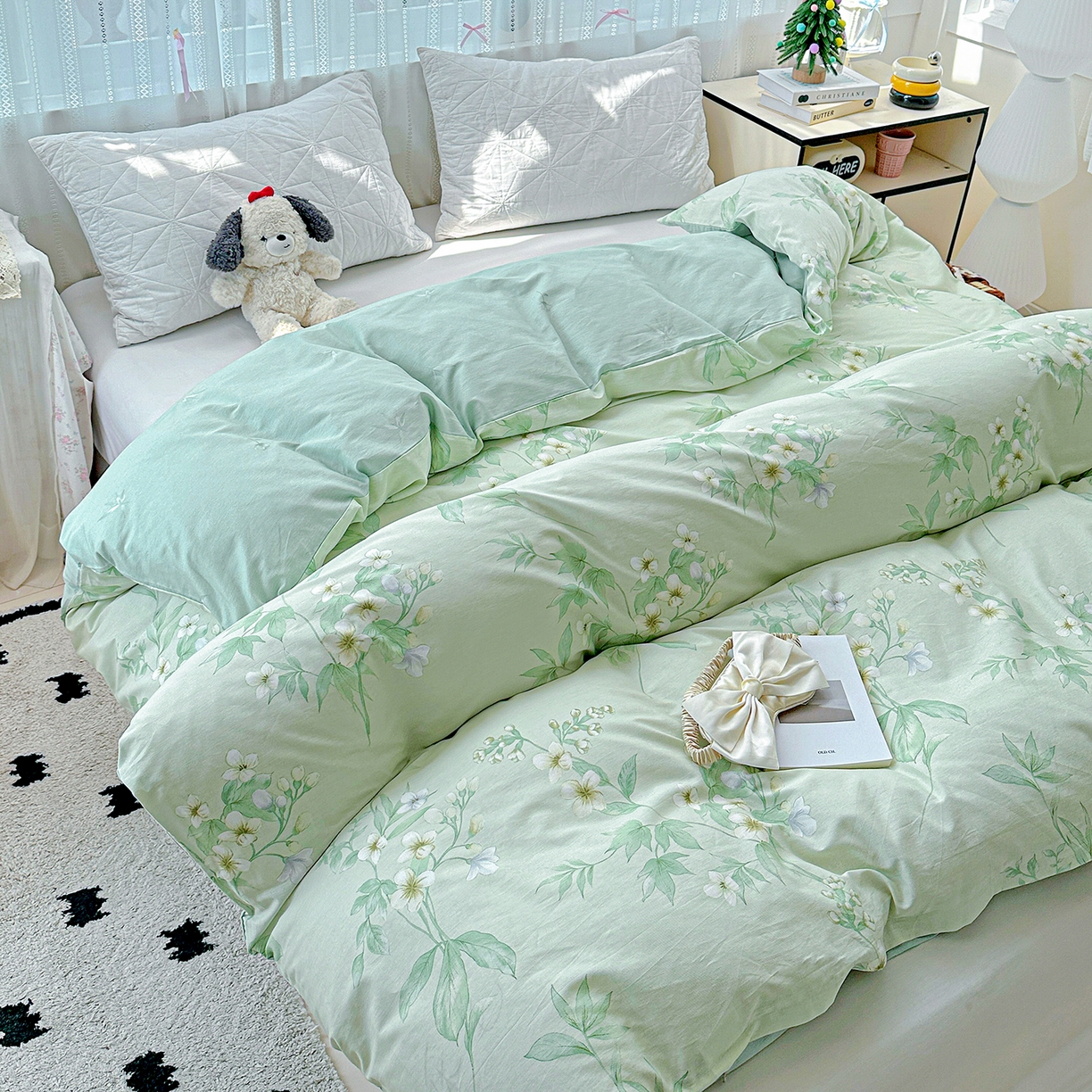 91家纺网 家纺一手货源 找家纺 恩泽家纺 2025新款全棉纯棉12868喷气印花系列被套单品被套单件单被套-第二批 东方树叶